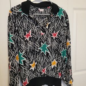 Vintage 90's print blouse